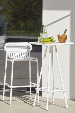 Petite Friture Stapelbarer Barhocker Week-End Metall Braun / Aluminium - H 80 Cm - Terracotta Best Sale
