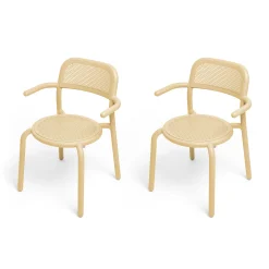 Fatboy Stapelbarer Sessel Toni Metall Beige / Fur Toni-Stuhl & Sessel - 2Er-Set - Sand-Beige Flash Sale