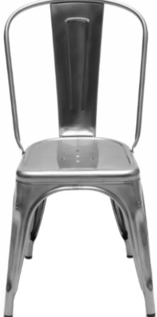Tolix Stapelbarer Stuhl A Outdoor Grau Silber Metall / Edelstahl - Fur Den Außeneinsatz - Rohstahl/ Glanzlackiert Sale