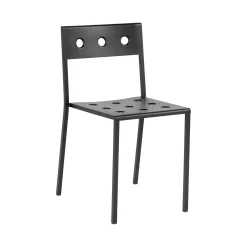 Hay Stapelbarer Stuhl Balcony Metall Schwarz / Stahl - Anthrazit New