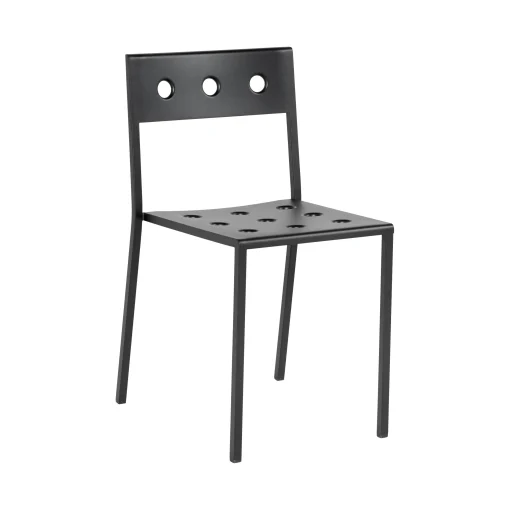 Hay Stapelbarer Stuhl Balcony Metall Schwarz / Stahl - Anthrazit New