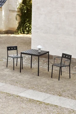 Hay Stapelbarer Stuhl Balcony Metall Schwarz / Stahl - Anthrazit New