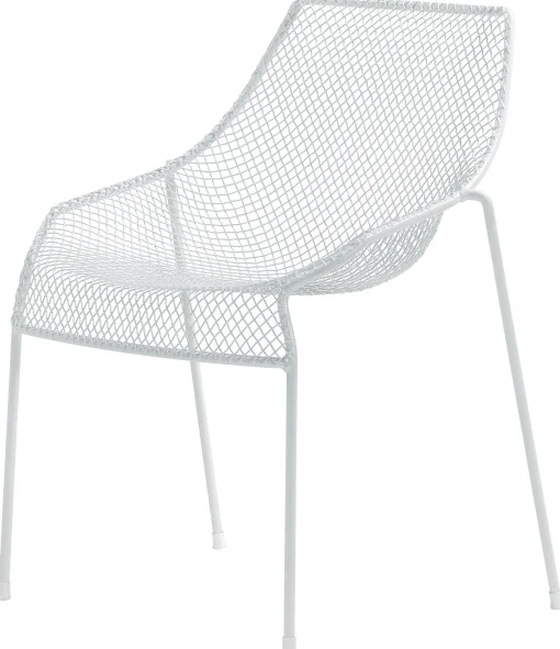 Emu Stapelbarer Stuhl Heaven Metall- Weis Mattiert Cheap