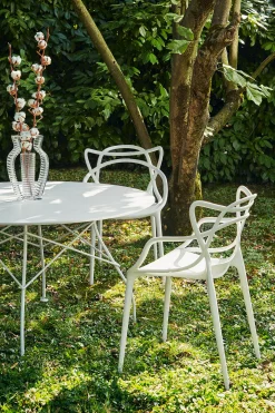 Kartell Stapelbarer Stuhl Masters Plastikmaterial Rot - Rostorange Discount