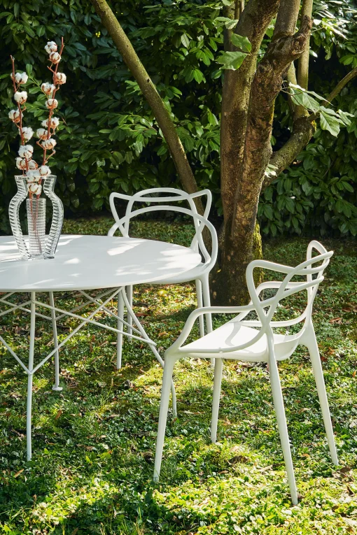 Kartell Stapelbarer Stuhl Masters Plastikmaterial Rot - Rostorange Discount