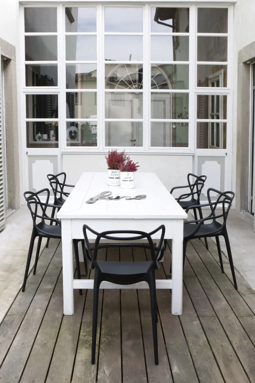 Kartell Stapelbarer Stuhl Masters Plastikmaterial Rot - Rostorange Discount