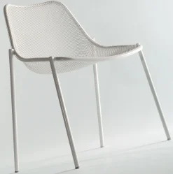 Emu Stapelbarer Stuhl Round Metall- Weis Cheap