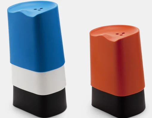 Established & Sons Stappelbarer Hocker Butt Plastikmaterial Blau H 49 Cm - Dunkelblau Online