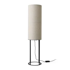 Menu Stehleuchte Hashira High Textil Beige / O 30 X H 130 Cm - Leinen - Beige Brut Shop
