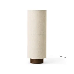 Menu Stehleuchte Hashira Low Textil Beige / O 30 X H 83 Cm - Leinen - Beige Brut - Eiche Dunkel Online