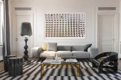 Kartell Stehleuchte Kabuki Indoor Plastikmaterial Transparent / Led - H 165 Cm - Kristall Flash Sale