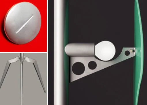 Foscarini Stehleuchte Orbital Metall Glas- Bunt Shop
