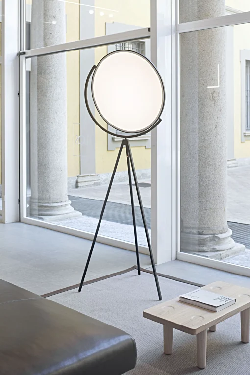 Flos Stehleuchte Superloon Led Metall/ H 197 Cm - Verstellbar - Schwarz Outlet