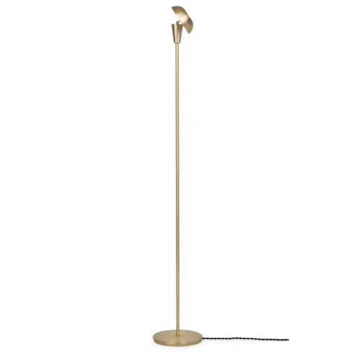 Ferm Living Stehleuchte Tiny Gold Metall / Metall - H 124 Cm / Drehbar - Messing Sale