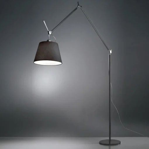 Artemide Stehleuchte Tolomeo Mega Metall Textil H 148 Bis 327 Cm - Schwarz Fashion