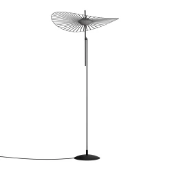 Petite Friture Stehleuchte Vertigo Nova Led Plastikmaterial/ O 110 Cm - H 165 Oder 200 Cm - Rauchgrau - Schwarz Store