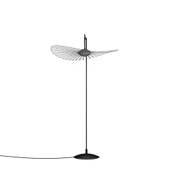 Petite Friture Stehleuchte Vertigo Nova Led Plastikmaterial/ O 110 Cm - H 165 Oder 200 Cm - Rauchgrau - Schwarz Store