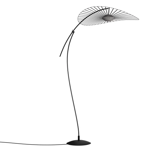 Petite Friture Stehleuchte Vertigo Nova Led Plastikmaterial/ O 110 Cm - H 165 Oder 200 Cm - Rauchgrau - Schwarz Store