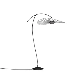 Petite Friture Stehleuchte Vertigo Nova Led Plastikmaterial/ O 110 Cm - H 165 Oder 200 Cm - Rauchgrau - Schwarz Store