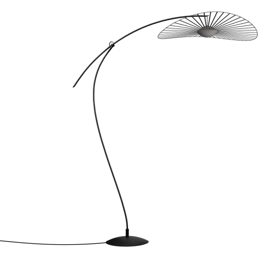 Petite Friture Stehleuchte Vertigo Nova Led Plastikmaterial/ O 110 Cm - H 165 Oder 200 Cm - Rauchgrau - Schwarz Store