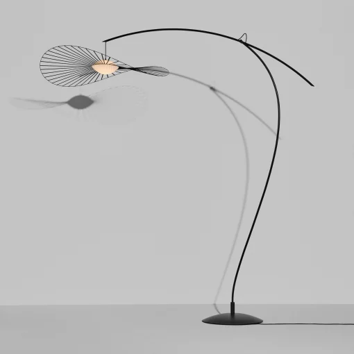 Petite Friture Stehleuchte Vertigo Nova Led Plastikmaterial Schwarz / O 110 Cm - H 165 Oder 200 Cm - Opalinweis - Schwarz Flash Sale