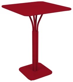 Fermob Stehtisch Luxembourg Metall Rot 80 X 80 X H 105 Cm - Mohnblume Fashion