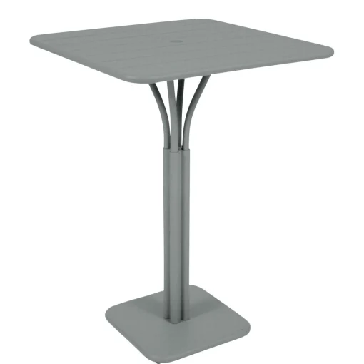 Fermob Stehtisch Luxembourg Metall Grau / 80 X 80 X H 105 Cm - Gris Lapilli New