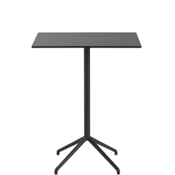 Muuto Stehtisch Still Cafe Metall Plastikmaterial Holz/ 75 X 65 Cm X H 95 Cm - Linoleum - Schwarz Fashion