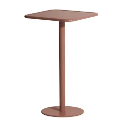 Petite Friture Stehtisch Week-End Metall Braun / 60 X 60 Cm X H 105 Cm - Aluminium - Terracotta Cheap