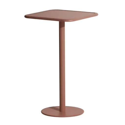 Petite Friture Stehtisch Week-End Metall Braun / 60 X 60 Cm X H 105 Cm - Aluminium - Terracotta Cheap