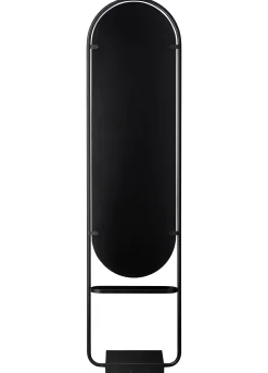 AYTM Stellspiegel Angui Metall Stein Grau Schwarz / Marmor & Eisen - H 180 Cm - Anthrazit Fashion
