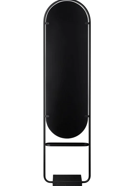AYTM Stellspiegel Angui Metall Stein Grau Schwarz / Marmor & Eisen - H 180 Cm - Anthrazit Fashion