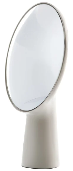 Moustache Stellspiegel Cyclope Keramik Weis Zum Stellen - H 46,5 Cm - Naturfarben Sale