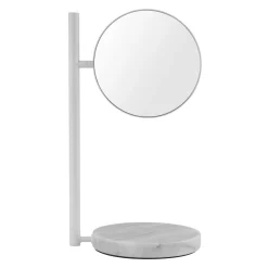 Normann Copenhagen Stellspiegel Pose Metall Stein/ Drehbarer Vergroserungsspiegel - Weis Discount
