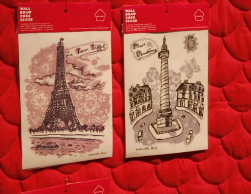 Domestic Sticker La Tour Eiffel Papierfaser25 X 35 Cm - Rosa Outlet