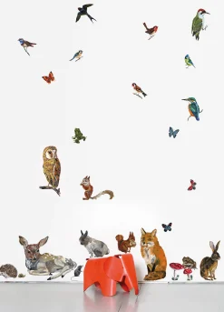 Domestic Sticker Les Animaux 1 Papierfaser Set Mit 8 Stickern - Bunt Best Sale