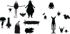 Domestic Sticker Potato Queen 2 Plastikmaterial Papierfaser- Schwarz Fashion