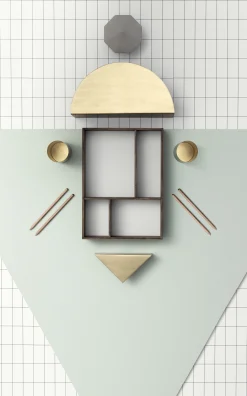 Ferm Living Stifthalter Brass Metall Gold - Messing Online
