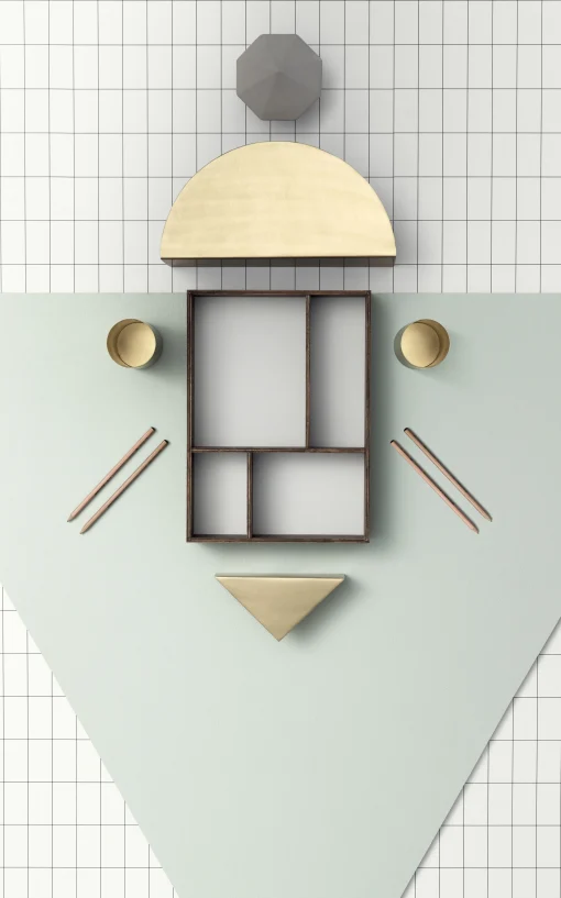 Ferm Living Stifthalter Brass Metall Gold - Messing Online