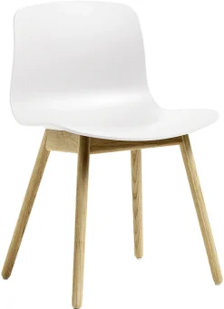 Hay Stuhl About A Chair Aac12 Plastikmaterial Weis Holz Natur - Holz Natur - Weis Online