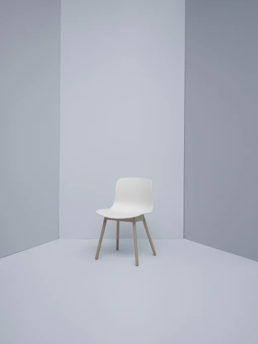 Hay Stuhl About A Chair Aac12 Plastikmaterial Weis Holz Natur - Holz Natur - Weis Online