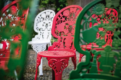 Seletti Stuhl Industry Garden Metall- Schwarz Best Sale