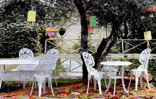 Seletti Stuhl Industry Garden Metall- Schwarz Best Sale
