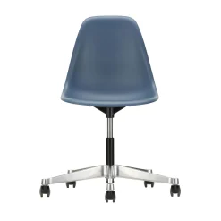 Vitra Stuhl Mit Rollen Pscc - Eames Plastic Side Chair Plastikmaterial Blau / (1950) - Meeresblau Outlet
