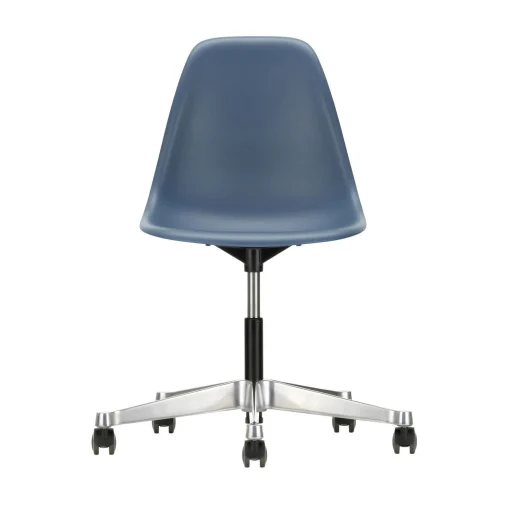Vitra Stuhl Mit Rollen Pscc - Eames Plastic Side Chair Plastikmaterial Blau / (1950) - Meeresblau Outlet