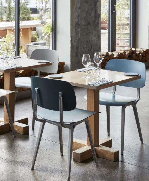 Hay Stuhl Revolt Plastikmaterial Blau / Neuauflage 1950' - Meerblau Outlet