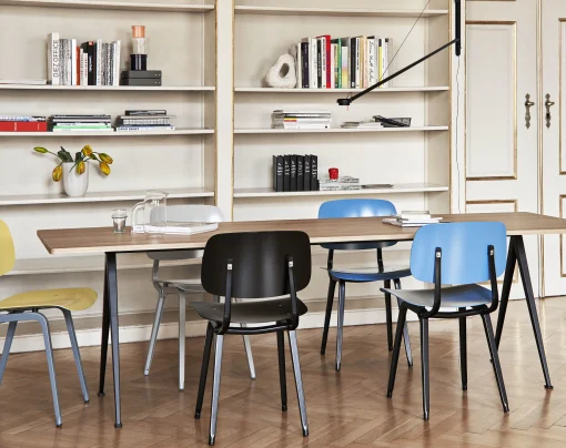 Hay Stuhl Revolt Plastikmaterial Blau / Neuauflage 1950' - Meerblau Outlet