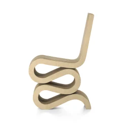 Vitra Stuhl Wiggle Side Chair Papierfaser Braun / By Frank Gehry, 1972 - Pappe - Natur Online