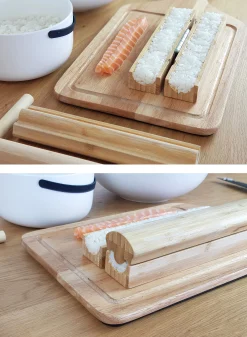 Cookut Sushi-Set Sooshi Holz Natur / Fur Maki-Sushi - Bambus Shop