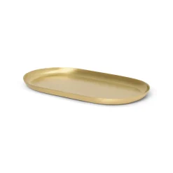 Ferm Living Tablett Basho Gold Metall - 17 X 8 Cm - Messing Cheap